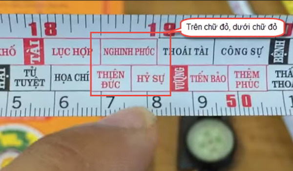 Thước lỗ ban dùng trong xây dựng dương trạch và âm trạch