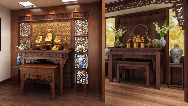 Nguyên tắc đặt bàn thờ Phật và gia tiên 